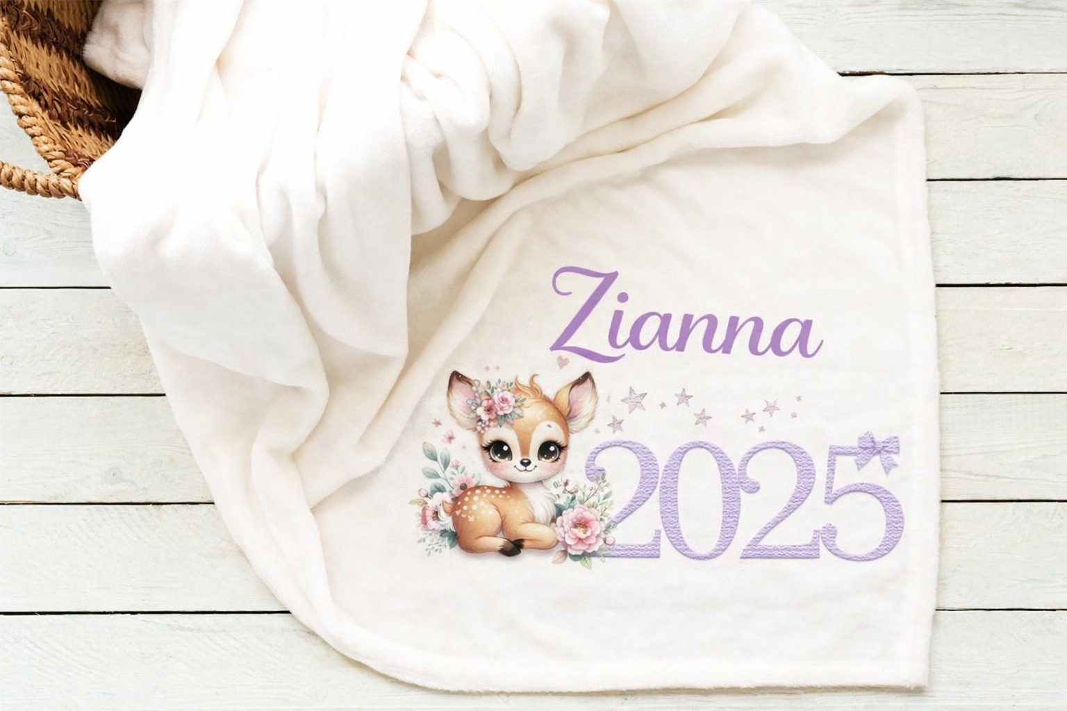 Personalised blanket design Zianna
